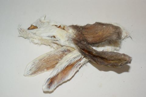 Kaninchenohren mit Fell 100g