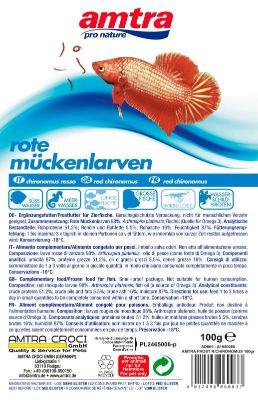 Rote Mückenlarven 100g Blister