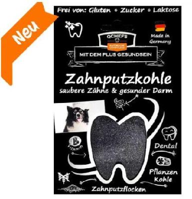 Qchefs Zahnputzkohle Hund 80g