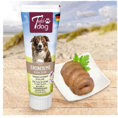 Tubidog Delikatess Baconcreme für Hunde, 75 g