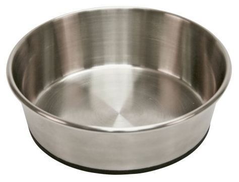 Edelstahl Hundenapf mit Gummiboden 425ml