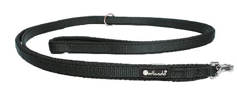 Verstellbare Führleine schwarz S