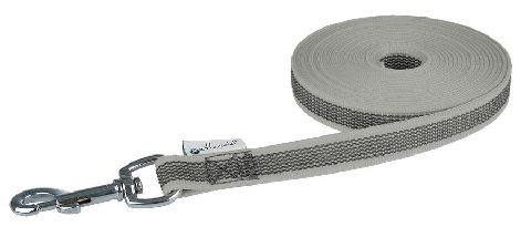 Gummierte Schleppleine 10m grau